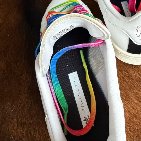 Adidas x Stella McCartney Stan Smith Sneakers | Rainbow Laces | Women’s - Picture 5 of 8